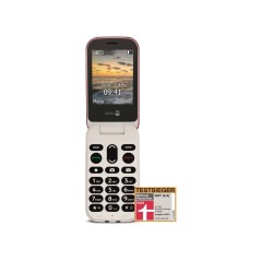 DORO 6040 Red - User-Friendly Mobile Phone with Big Buttons & Easy Navigation - Perfect for Seniors!